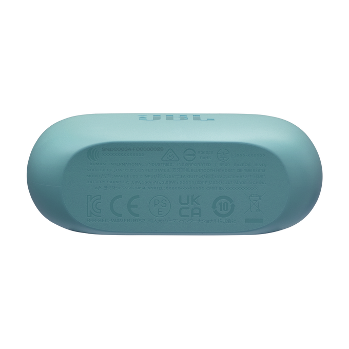 JBL Wave Buds 2 - Blue - True Wireless Noise Cancelling Earbuds - Bottom image number null